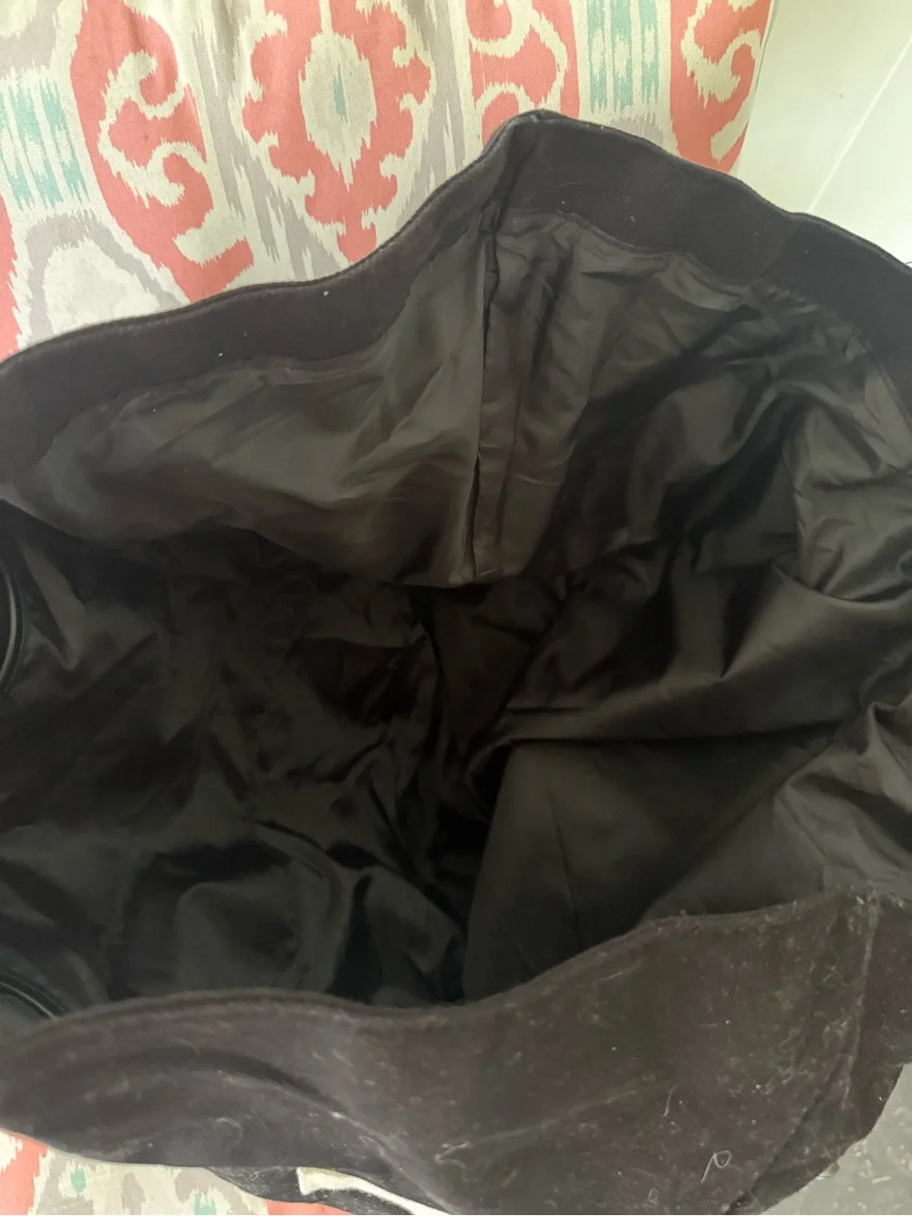 Victoria's Secret Black and White Logo Canvas Tote